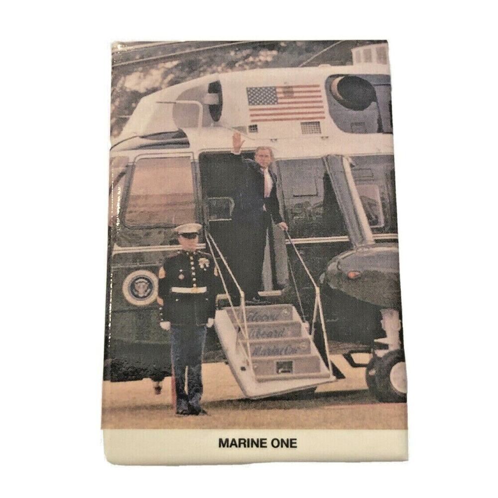 George Walker Bush Marine One‎ Photo Refrigerator Magnet 3" x 2"